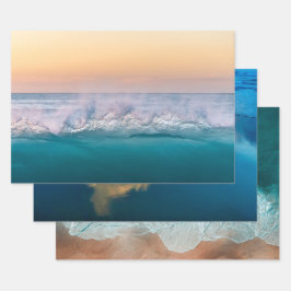 ELEGANT SET BEACH LANDSCAPE FOTOGRAPHS INPAKPAPIER VEL