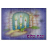 Elegant Shabbat Shalom Cutting Board Snijplank (Voorkant)