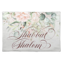 Elegant Shabbat Shalom Waterverf Challah Hoesje