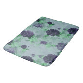 Elegant Shabby Chic  Blauw Roos Illustratie Badmat (Gekanteld)