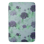 Elegant Shabby Chic  Blauw Roos Illustratie Badmat (Voorkant Verticaal)