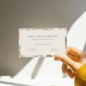 Elegant Shabby Chic Floral Visitekaartje