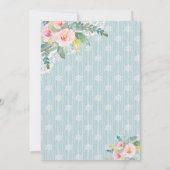 Elegant Shabby Chic  Floral Vrijgezellenfeest Kaart (Achterkant)