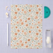 Elegant Shabby Chic Franse Floral Art Pattern Tissuepapier (Craft)