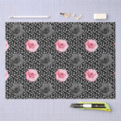 Elegant Shabby Chic Pink Roses and Polka Dot Tissuepapier (Craft)
