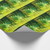 Elegant Shades of Green Kerstmis Tree Pattern Cadeaupapier (Hoek)