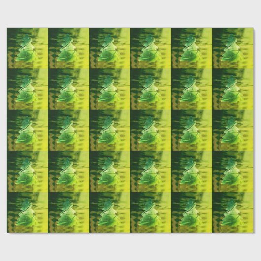 Elegant Shades of Green Kerstmis Tree Pattern Cadeaupapier (Vlak)