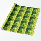 Elegant Shades of Green Kerstmis Tree Pattern Cadeaupapier (Uitgerold)