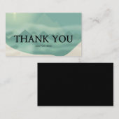 Elegant Shades of Green Mountains Hartelijk dank Informatiekaartje (Voorkant / Achterkant)