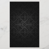 Elegant  Shadow Damask Beauty Salon Flyer (Achterkant)