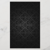 Elegant  Shadow Damask Beauty Salon Flyer (Achterkant)