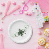 Elegant Shamrock Art Paper Bord (Feest)