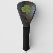 Elegant Shamrock, Clover Leather Kijk Golfheadcover (Voorkant)