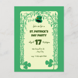 Elegant Shamrock Decoration Lijst St. Patricks Day Briefkaart