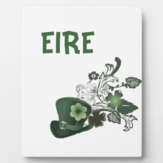 Elegant Shamrock Pet Fotoplaat (Voorkant)