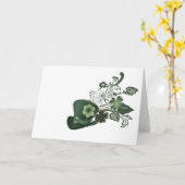 Elegant Shamrock Pet Kaart (Gele Bloem)