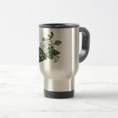 Elegant Shamrock Pet Reisbeker (Voorkant rechts)