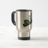 Elegant Shamrock Pet Reisbeker (Voorkant links)