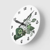 Elegant Shamrock Pet Ronde Klok (Hoek)