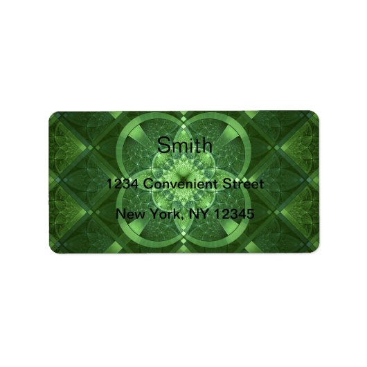 Elegant Shamrock Return Address Label (Voorkant)