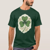 Elegant Shamrock St Patrick’s Day - camiseta T-shirt (Voorkant)