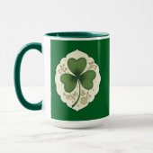Elegant Shamrock St Patrick’s Day - caneca Mok (Links)