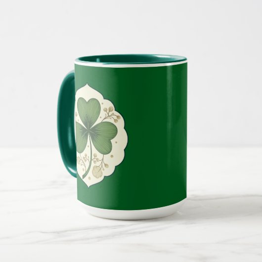 Elegant Shamrock St Patrick’s Day - caneca Mok (Voorkant links)