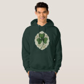 Elegant Shamrock St Patrick’s Day - Moletons Hoodie (Voorkant volledig)