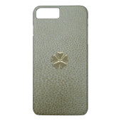 Elegant Shamrock St.Patrick's Day, Green Leather Case-Mate iPhone Case (Achterkant)
