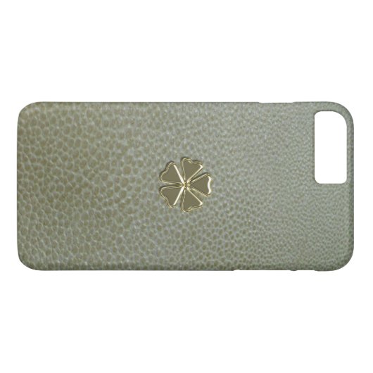 Elegant Shamrock St.Patrick's Day, Green Leather Case-Mate iPhone Case (Achterkant (Horizontaal))