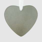 Elegant Shamrock St.Patrick's Day, Green Leather Ornament (achterkant)