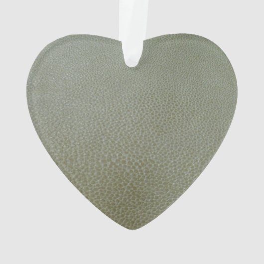 Elegant Shamrock St.Patrick's Day, Green Leather Ornament (achterkant)