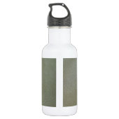 Elegant Shamrock St.Patrick's Day, Green Leather Waterfles (Achterkant)