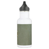 Elegant Shamrock St.Patrick's Day, Green Leather Waterfles (Rechts)