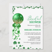 Elegant Shamrock St. Patrick's Day Vrijgezellenfee Kaart (Voorkant)