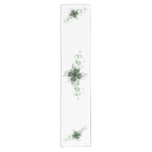 Elegant Shamrock Table Runner Korte Tafelloper (Voorkant)