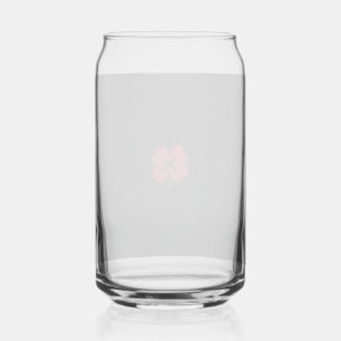 Elegant Shamrock-vormig ontwerp voor St. Patrick's Blikvorm Glas