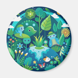 Elegant Shamrock-vormig ontwerp voor St. Patrick's Magneet