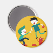 Elegant Shamrock-vormig ontwerp voor St. Patrick's Magneet (Voorkant / Achterkant)