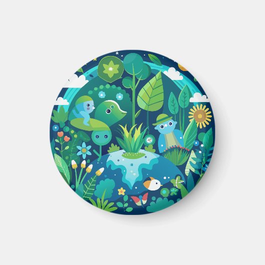 Elegant Shamrock-vormig ontwerp voor St. Patrick's Magneet (Voorkant)