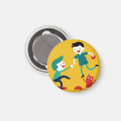 Elegant Shamrock-vormig ontwerp voor St. Patrick's Magneet (Voorkant / Achterkant)