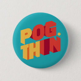 Elegant Shamrock-vormig ontwerp voor St. Patrick's Ronde Button 5,7 Cm