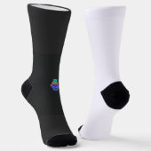 Elegant Shamrock-vormig ontwerp voor St. Patrick's Sokken (Gebogen)