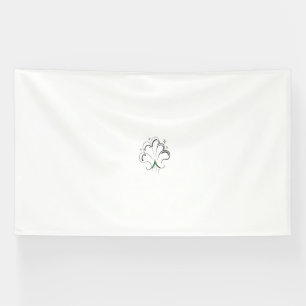 Elegant Shamrock-vormig ontwerp voor St. Patrick's Spandoek