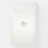 Elegant Shamrock-vormig ontwerp voor St. Patrick's Spandoek (Verticaal)