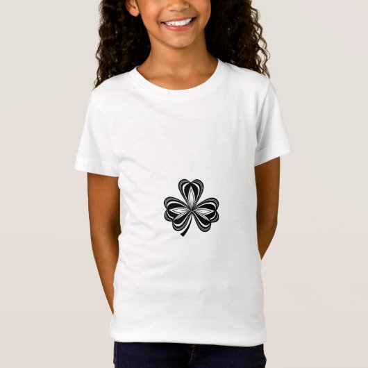 Elegant Shamrock-vormig ontwerp voor St. Patrick's T-shirt (Voorkant)
