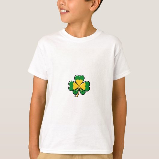 Elegant Shamrock-vormig ontwerp voor St. Patrick's T-shirt (Voorkant)