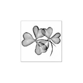 Elegant Shamrocks Foliage Scrapbooking Journalatin Rubberstempel (Afrduk)