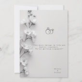 Elegant "She Said Yes" Engagement/Wedding Invitati Bedankkaart (Achterkant)