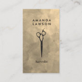 Elegant Shears Comb Grey Waterverf Visitekaartje